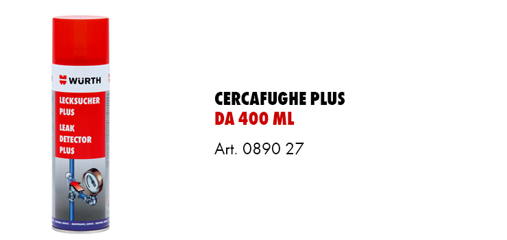 Cercafughe Spray in Schiuma per Perdite di Gas Würth