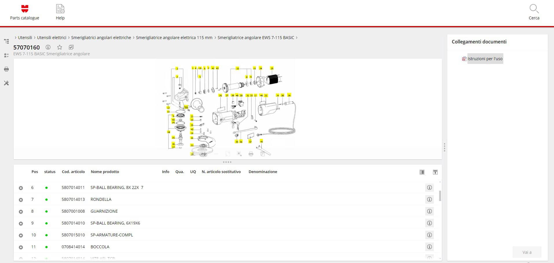 Wuerth Partsmanager