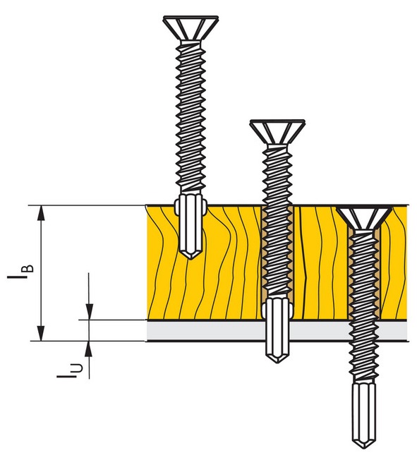 TER F® - Vite Autofilettante In Metallo Ondulato Sottile Per Tetti Su Legno, 6,3 Mm X 25 Mm (n. 14 X 1), Testa Esagonale, Punta A Taglio Ondulata, Con - Foto 8