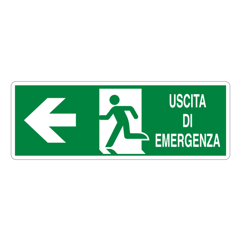 Aua Signaletique Cartello Salvasoccorritori Lavoro - Modello B, PVC 1,5 Mm, 160x60 Mm - Prodotto In Francia